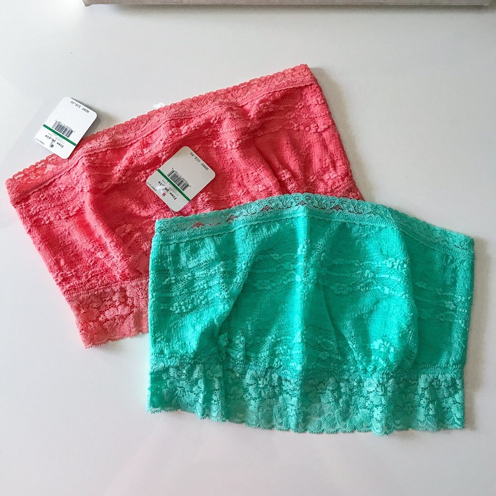 Bundle of 2 Free People bandeaus size large (run small) NWT